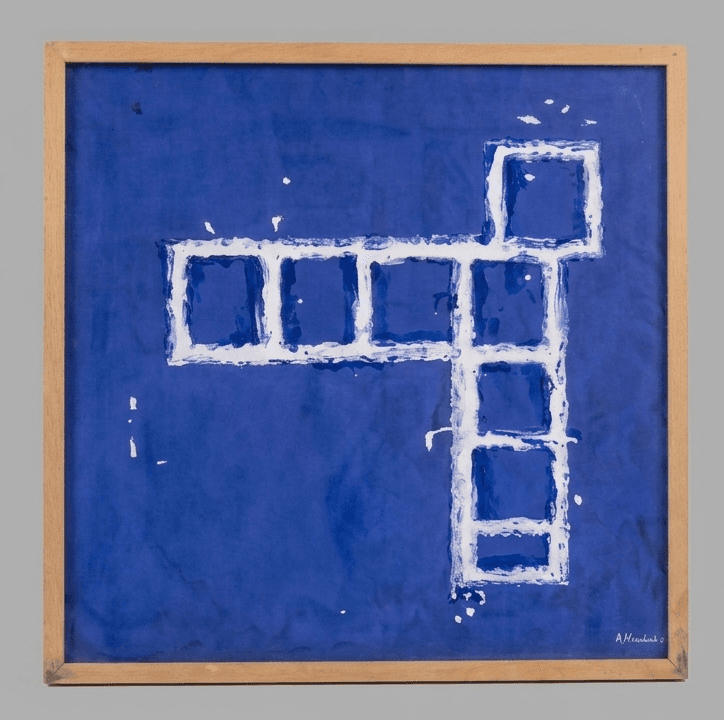 Acrílico Azul - Acrílico sobre papel - 65 x 65 cm
