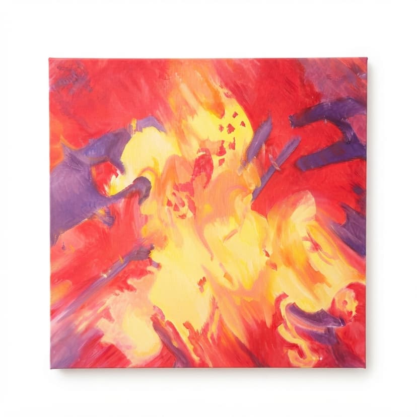 Hippie - Óleo sobre lienzo - 100 x 100 cm