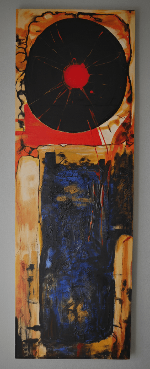 Reloj - Acrílico sobre lienzo - 50 x 151 cm