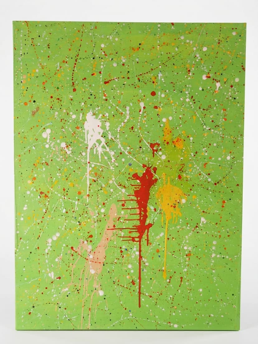 Verde expresionista - Acrílico sobre lienzo - 97 x 130 cm